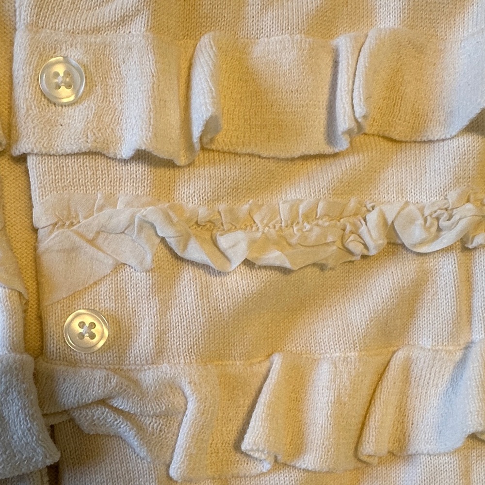 GAP Cream Ruffle Cardigan - Picture 4 of 7